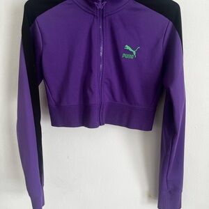 Puma Purple and Black Track Jacket